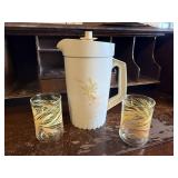 Tupperware beverage pitcher, honey wheat juice
