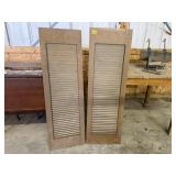 Pair of wood shutters