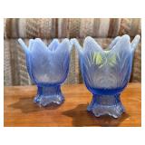 Tulip votive candle holders (2)