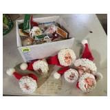 Crafting Santa heads