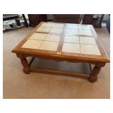 Tile inlay coffee table