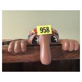 Peek a boo shelf sitter