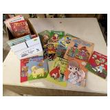 Box of coloring, activity books