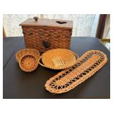 Boho baskets, tissue holder