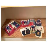 Box of iron on patches