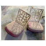 Vintage barstool seats (2)