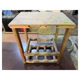 Small bar top wine holder