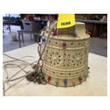 Lawnware beaded hanging light