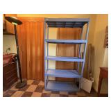 Plastic shelving unit, no contents included