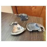 Elephant trinket dishes