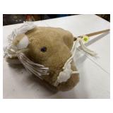 Plush stick horse