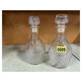 Glass wine decanters (2)