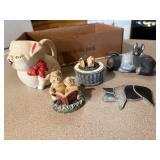 Pig creamer, timer, sun catcher, collectibles