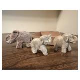 Stone elephant collectibles