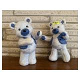 Matching ceramic bears (2)