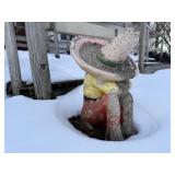 Concrete Mexican statue