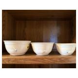 Cottage core goose stacking mixing bowls (3)