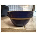 Blue stoneware bowl