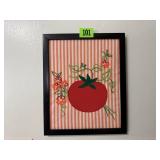 Tomato needlepoint wall decor