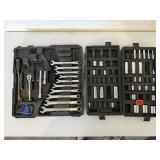 Wrenches, sockets, ratchets, tool set