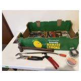 Hand tools, pipe wrench, pliers, nut drivers, bits