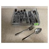 Tray of silverware