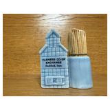 Farmer's Coop toothpick holder