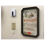 Framed Winchester advertising calendar