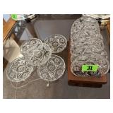 Glass coasters set, stand
