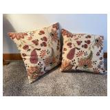 Matching throw pillows (2)