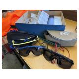 Safety gear, vest, glasses, earplugs, whistle,