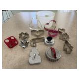 Tub of cookie cutters