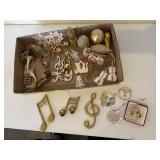 Box of Christmas ornaments