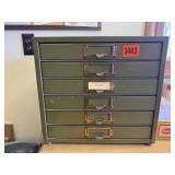 Industrial tool cabinet, contents included