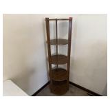 Round tiered bookcase