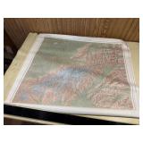 Alaska map, Ducks Unlimited, nature art prints