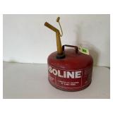 Metal gasoline fuel can