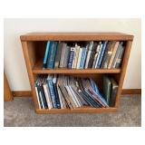 Oak bookcase, no contents included
