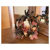 Floral pumpkin centerpiece