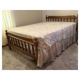 Queen size bed, headboard, footboard,