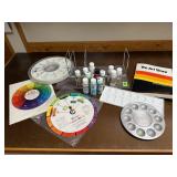 Art Store book, art supplies, palettes, color