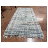 Woven rag rug