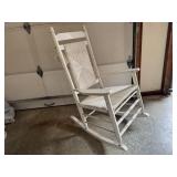 White rocking chair