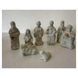 Ceramic nativity set