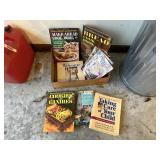 Mixed lot of cookbooks, quilting book, self help