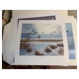 Ducks Unlimited, assorted wildlife art prints (7)