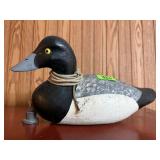 Wood carved duck decoy