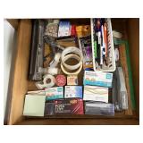 Office supplies, paper punches, adhesives,
