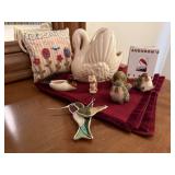 Decor lot, stained glass hummingbird, bird