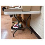 6' folding table, no contents included